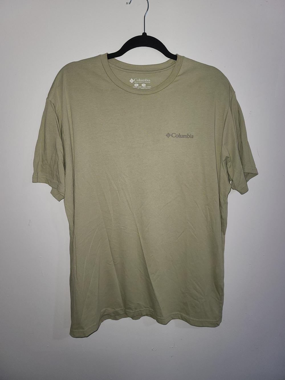 Columbia Olive Green Short Sleeve Logo Tee